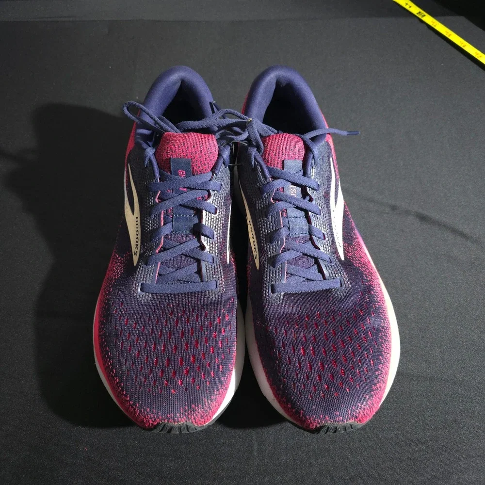 Brooks Ghost 13 Running Shoes Womens 11.5 2A Navy Pink Cushioned Road Neutral